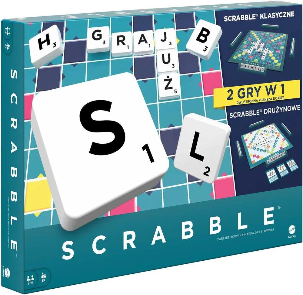 Mattel Žodžių Žaidimas Scrabble (Lietuviška Leidimas) - Atgimimo Versija