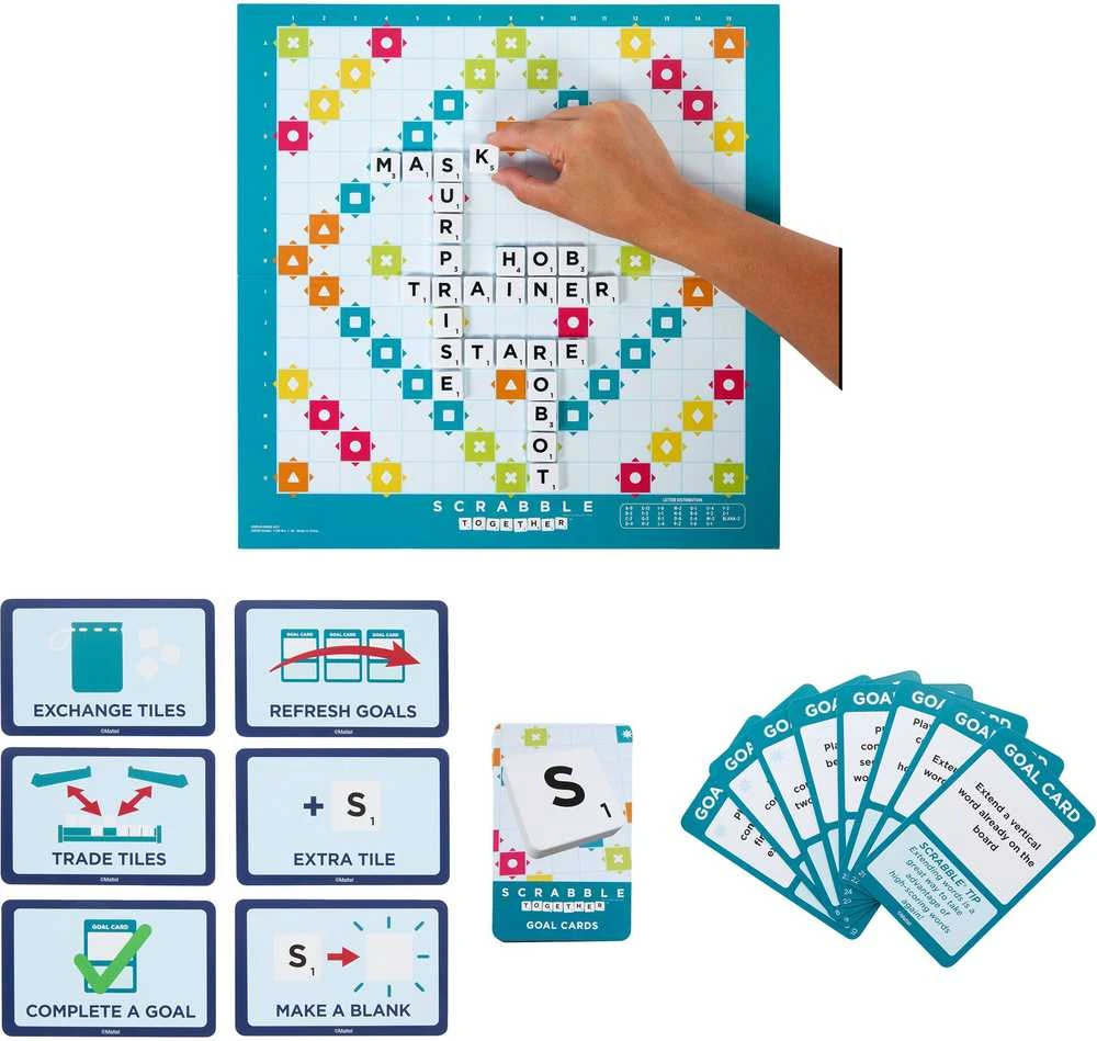 Mattel Žodžių Žaidimas Scrabble (Lietuviška Leidimas) - Atgimimo Versija