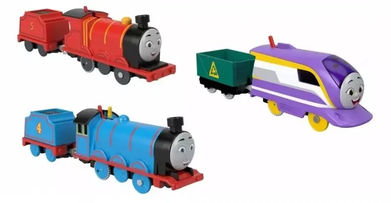 Mattel Thomas & Friends motorizuoto lokomotyvo mišinys (HFX93)