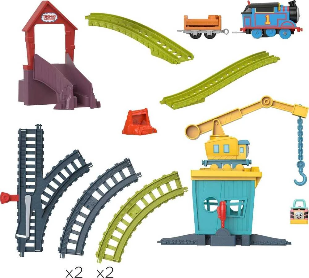 Žaislinis rinkinys Thomas and Friends „Kranė Karli ir Sandi“