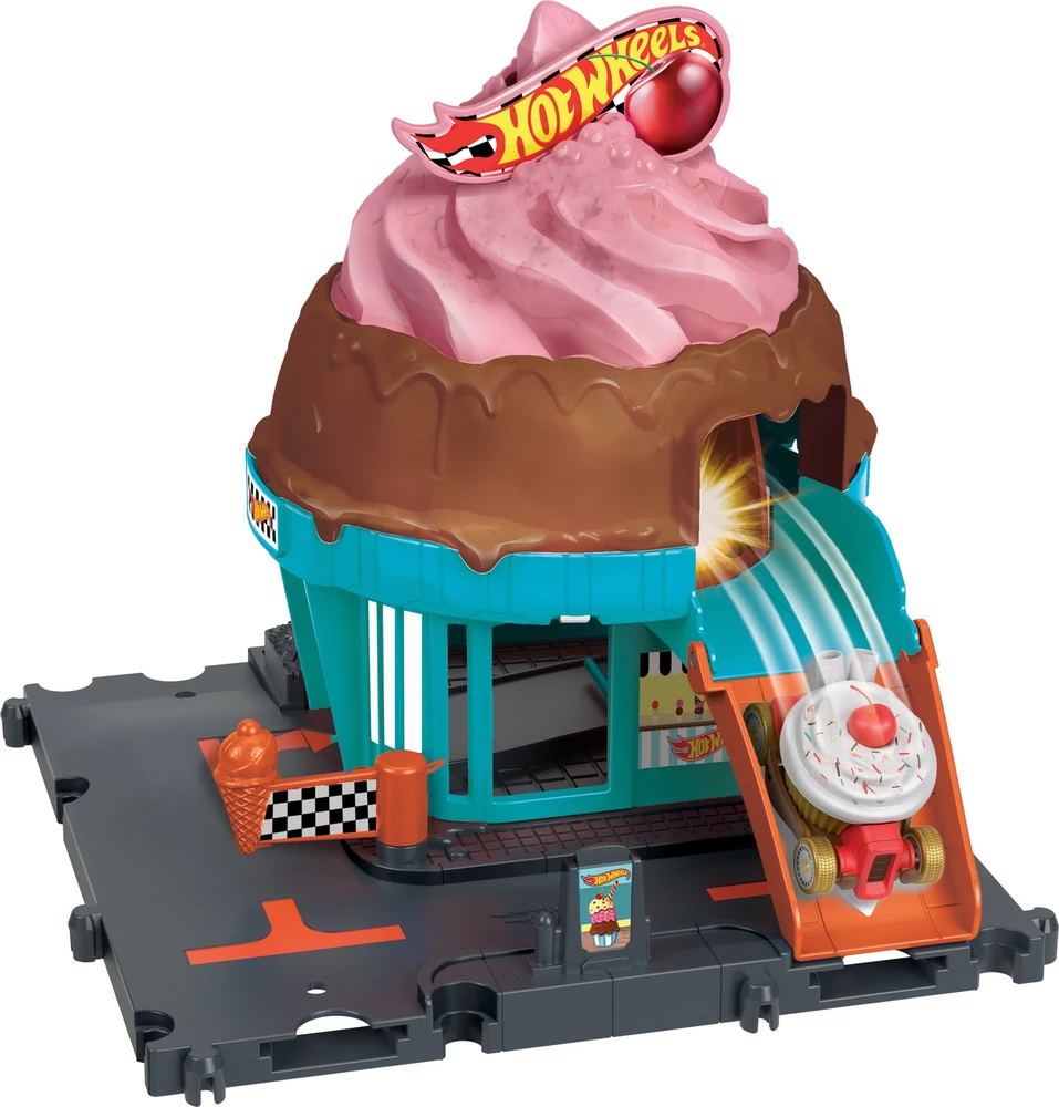„Hot Wheels“ ledo ritulio trasa „Downtown Ice Kreminis Swirl“ HTN77 Mattel