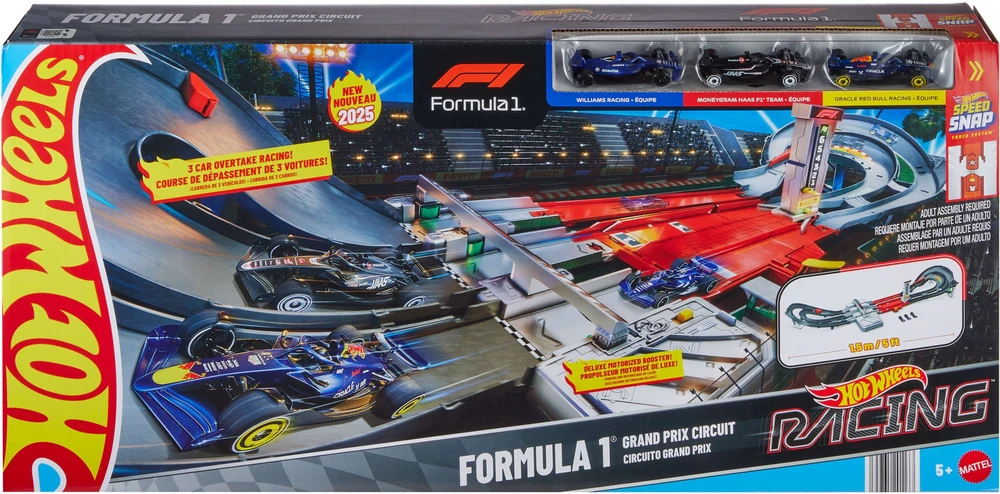 Mattel HOT WHEELS F1 lenktynių trasos rinkinys – Grand Prix (JDY16)