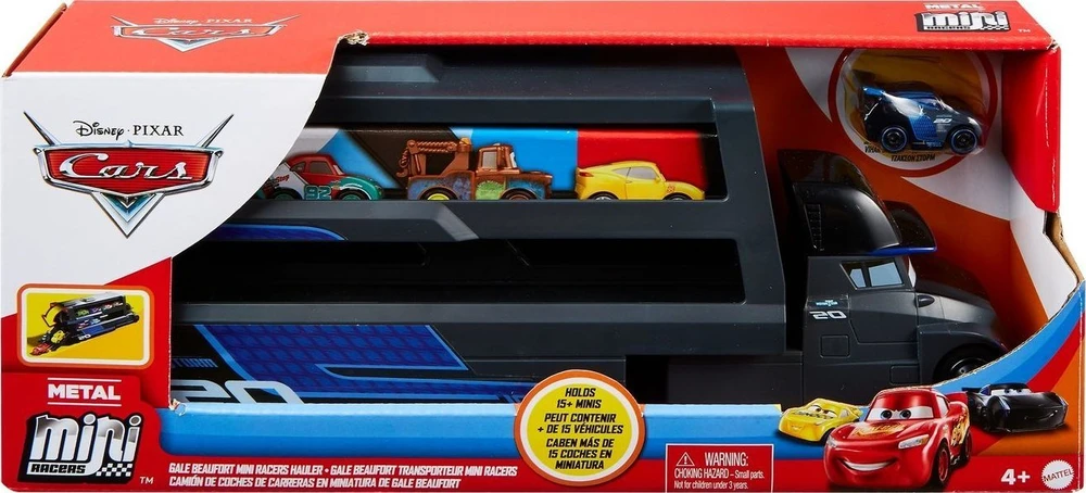 Mattel Cars transporteris Makas mini lenktynininkams (GNW34)