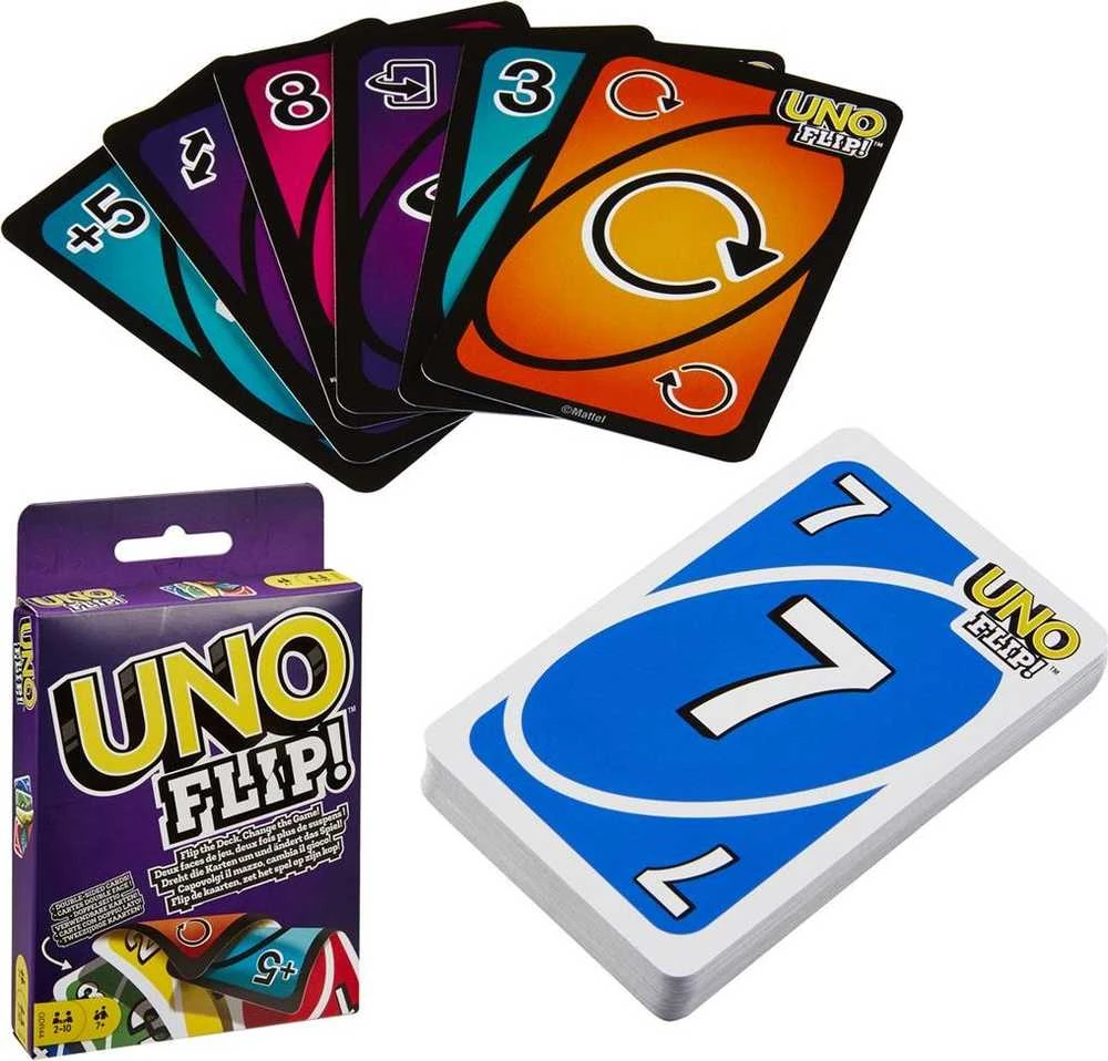 Mattel UNO žaidimas su dvipusėmis kortomis, GDR44