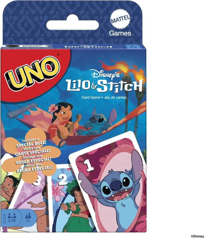 Mattel UNO Disney Lilo ir Stitch vakarėlių kortų žaidimas