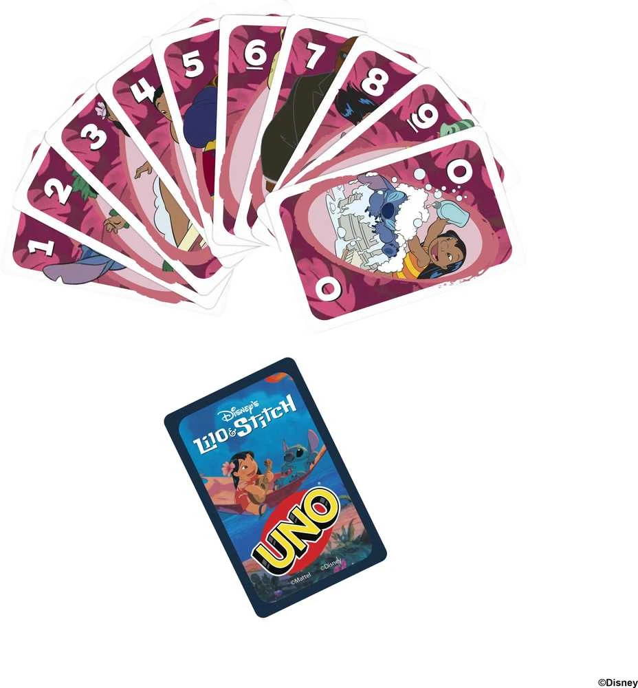Mattel UNO Disney Lilo ir Stitch vakarėlių kortų žaidimas
