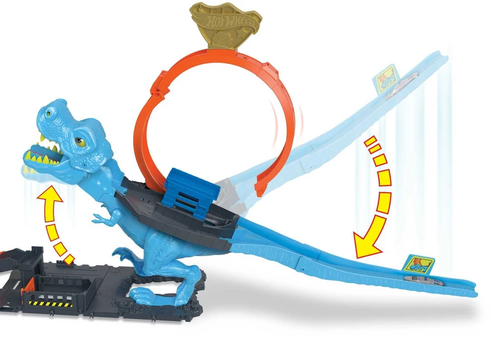Mattel Žaislinis Hot Wheels City T-Rexas lenktynių rinkinys