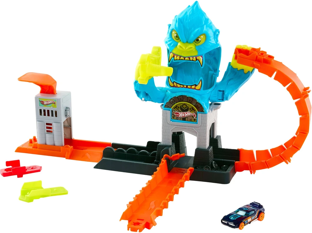 Mattel „Hot Wheels“ – „Miesto Nemesis Gorilla Garage Attack“ (JHL92)