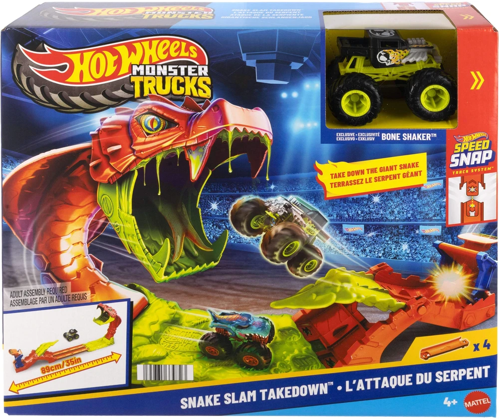 Mattel HOT WHEELS MONSTER TRUCKS rinkinys – Gyvatės išsiveržimas
