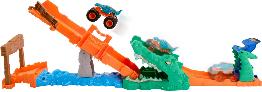 Mattel HOT WHEELS MONSTER TRUCKS rinkinys – Krokodilo iššūkis (JJN45)
