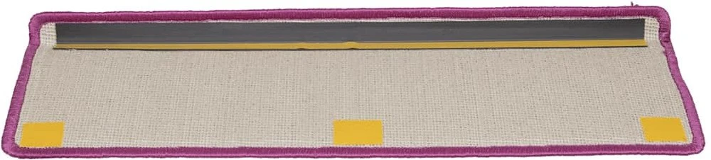 Laiptų kilimėliai, 20 vnt., 65x21x4 cm, violetiniai, stačiakampiai kraštai