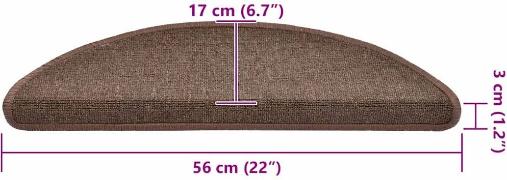 Savaime prilipantys laiptų kilimėliai 20 vnt. 56 x 17 x 3 cm