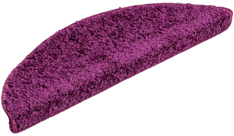 Laiptų kilimėliai, 20 vnt., 56x17x3 cm, violetiniai, pusapvaliai