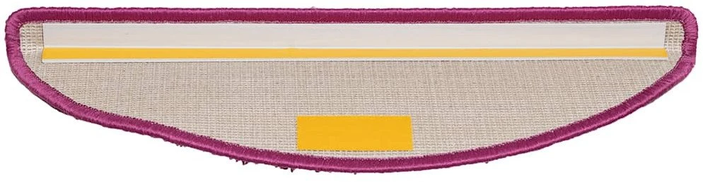 Laiptų kilimėliai, 20 vnt., 56x17x3 cm, violetiniai, pusapvaliai