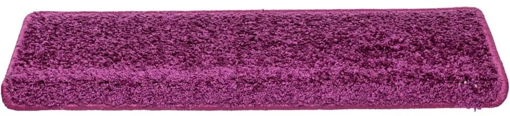 Laiptų kilimėliai, 30 vnt., 65x21x4 cm, violetiniai, stačiakampiai kraštai