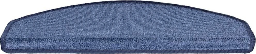 Laiptų kilimėliai, 30 vnt., 65x24x4 cm, mėlyni, pusapvaliai, dideli