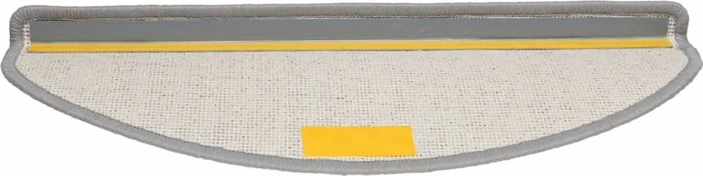 Laiptų kilimėliai, 30 vnt., pilki, 65x21x4 cm, dideli, pusapvaliai