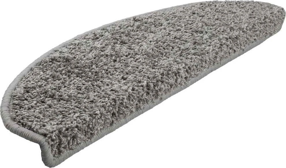 Laiptų kilimėliai, 30 vnt., pilki, 65x21x4 cm, dideli, pusapvaliai
