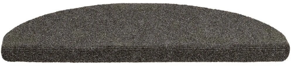 Laiptų kilimėliai, lipnūs, 20 vnt., 65x21x4 cm, antracito spalvos, pusapvaliai, dideli