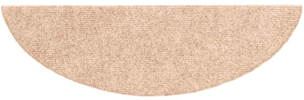 Laiptų kilimėliai, lipnūs, 20 vnt., 56x17x3 cm, šviesiai rudos spalvos, pusapvaliai
