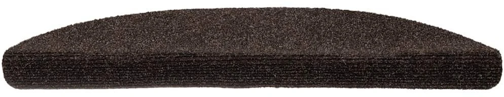 Laiptų kilimėliai, lipnūs, 20 vnt., rudi, pusapvaliai, 56x17x3 cm