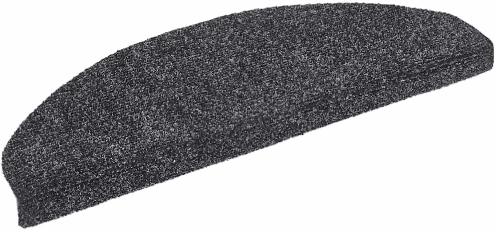 Laiptų kilimėliai, lipnūs, 20 vnt., 65x21x4 cm, tamsiai pilki, pusapvaliai, dideli