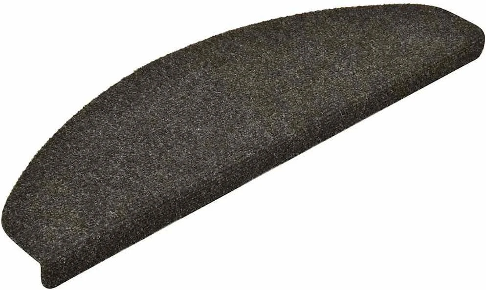 Laiptų kilimėliai, lipnūs, 30 vnt., 65x21x4 cm, antracito spalvos, pusapvaliai, dideli