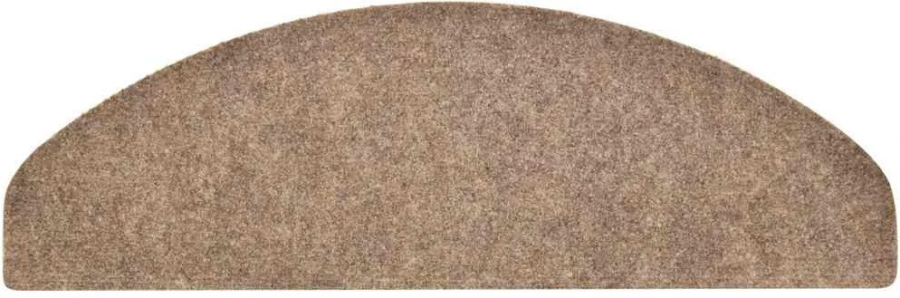 Laiptų kilimėliai, lipnūs, 30 vnt., 65x21x4 cm, smėlio spalvos, pusapvaliai, dideli