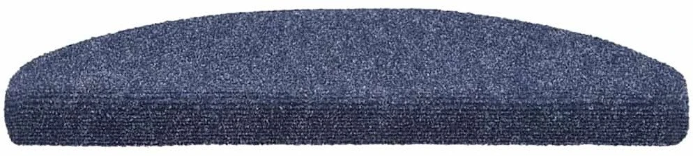 Laiptų kilimėliai, lipnūs, 30 vnt., mėlyni, pusapvaliai, dideli, 65x21x4 cm