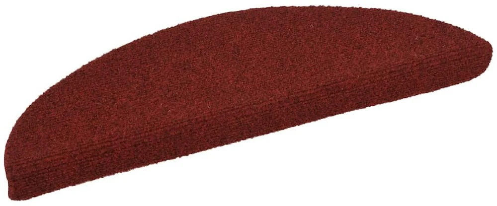 Laiptų kilimėliai, lipnūs, 30 vnt., 56x17x3 cm, bordo raudoni, pusapvaliai