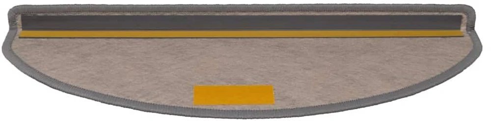 Laiptų kilimėliai Lipni Sisal-Look 30 vnt 65x21x4 cm Platina