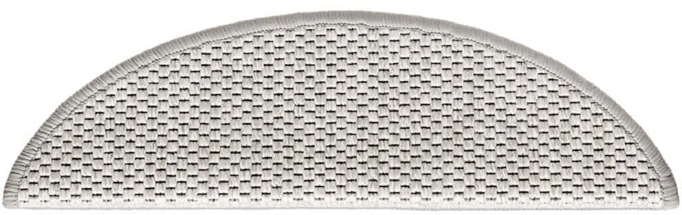 Laiptų kilimėliai Lipni Sisal-Look 30 vnt 56x17x3 cm Platina