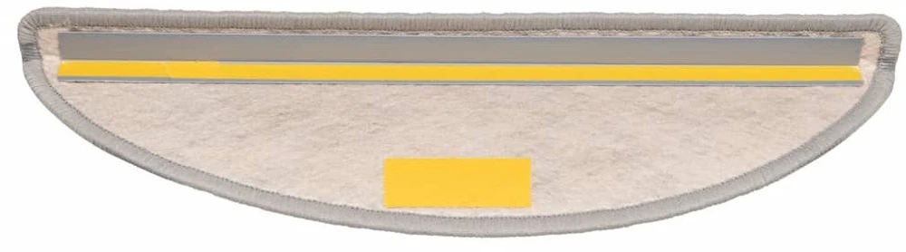 Laiptų kilimėliai Lipni Sisal-Look 30 vnt 56x17x3 cm Platina