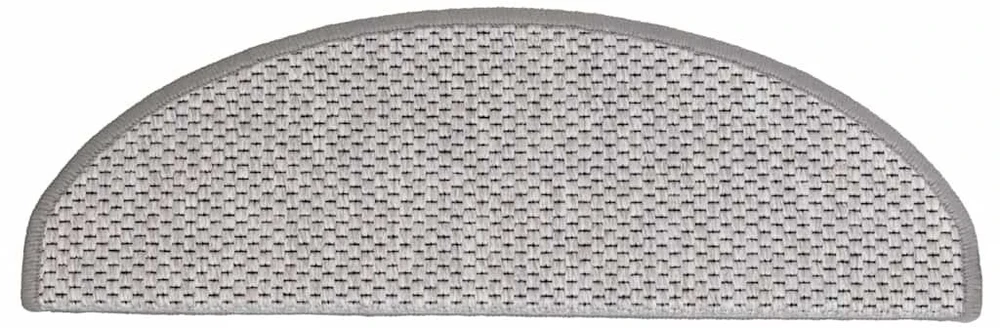 Laiptų kilimėliai Lipni Sisal-Look 30 vnt 65x21x4 cm Platina