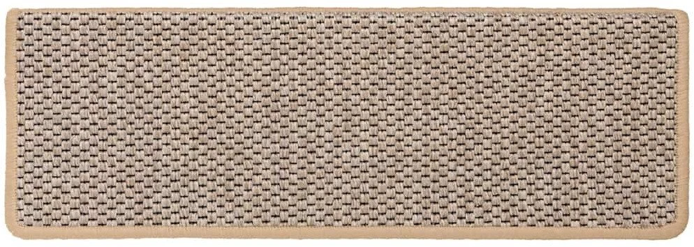 Lipnūs laiptų kilimėliai, 30vnt., šviesios smėlio, 65x21x4cm