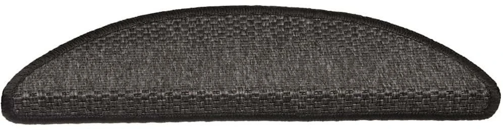 Lipnūs laiptų kilimėliai, 30vnt., antracito spalvos, 56x17x3cm