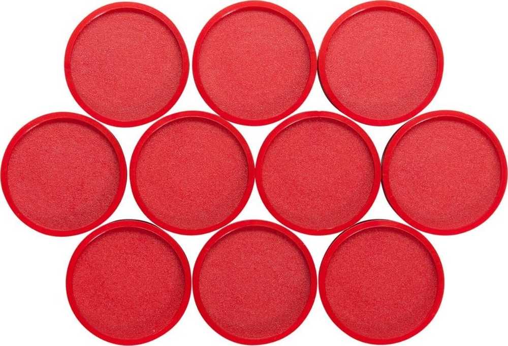 Maul Magnes pramoninis apvalus 29mm 10 vnt raudona