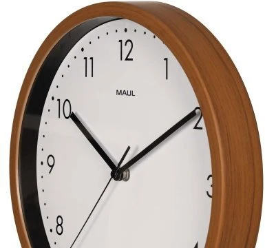 Maul MAUL Laikrodis ścienny MAULgrain 30 cm Laikrodis kwarcowy bez baterii ciemny