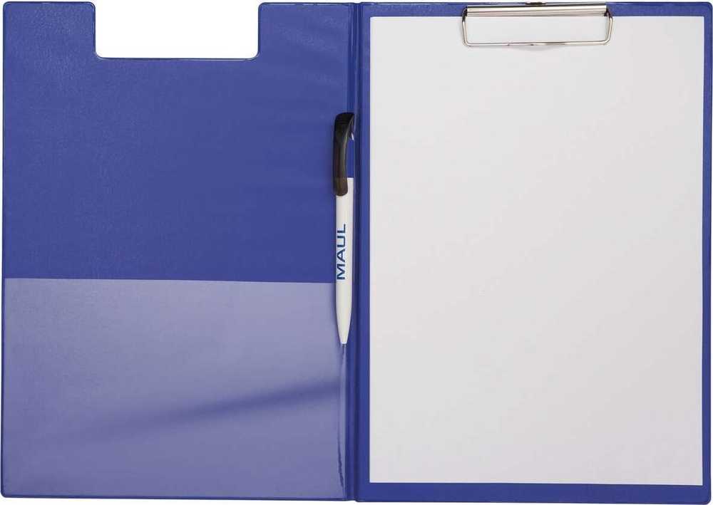 Maul MAUL Schreibmappe MAULpoly blau Folienüberzug A4
