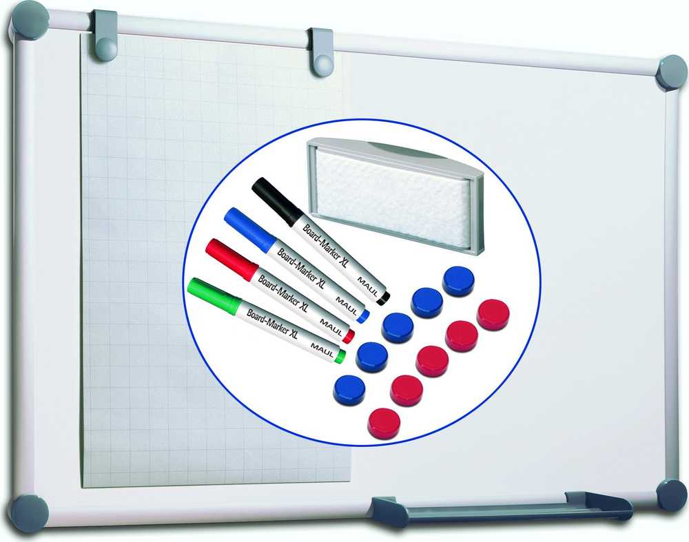 Maul MAULpro baltoji lenta 90x60 cm pilnas komplektas