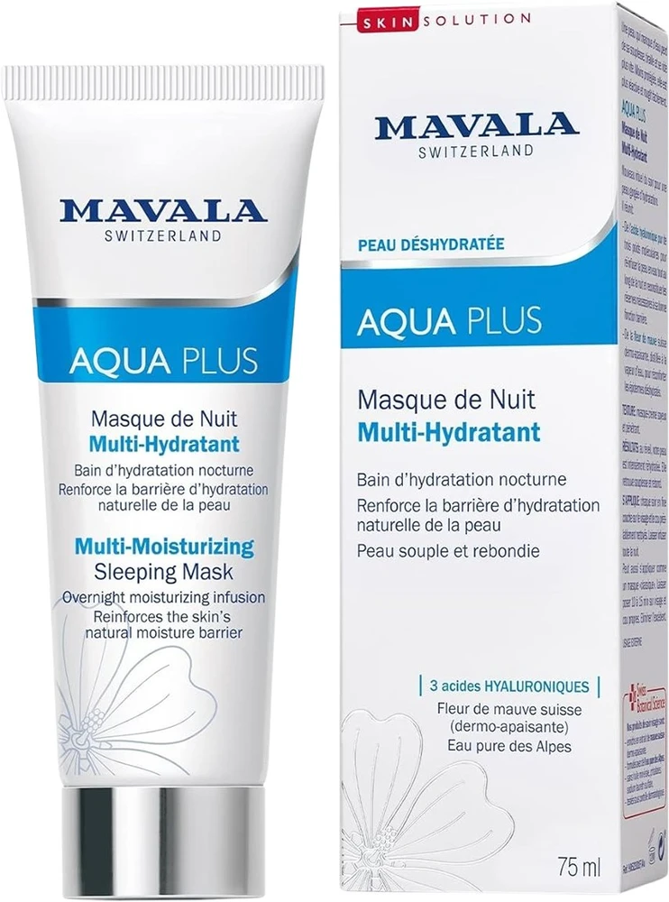 Mavala Aqua Plus Multi-Moisturizing Sleeping Mask, 75 ml