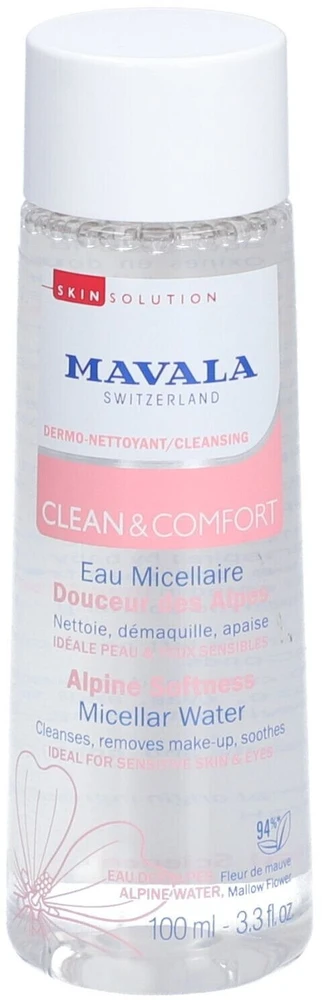 Mavala Clean & Comfort Cleansing & Soothing Micellar Vanduo Sensitive, 100 ml