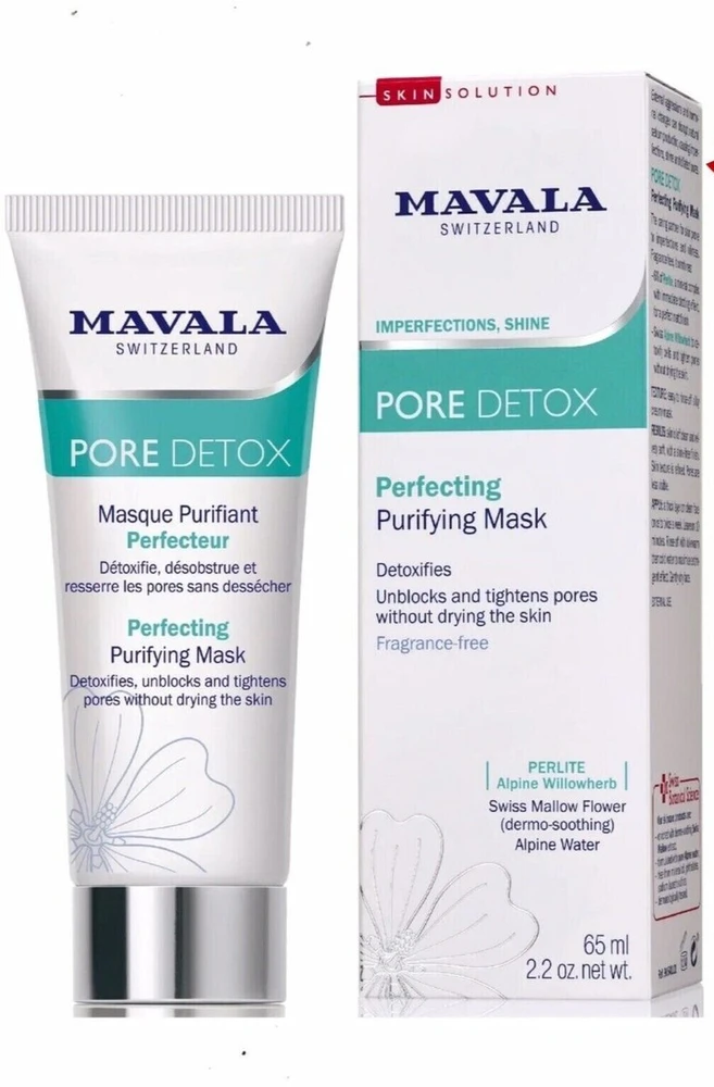 Mavala Pore Detox Purifying & Detoxifying Weekly Kreminis Mask Face, 65 ml