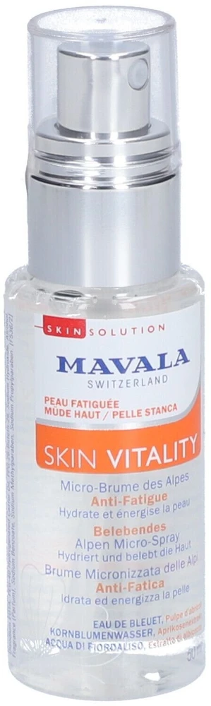 Mavala Vitality Vitalizing Mist Purškiklis For Face, 50 ml