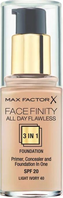 Max Factor Facefinity All Day Flawless Flexi-Hold 3in1 gruntas Maskuoklis Foundation SPF20 40, 30 ml
