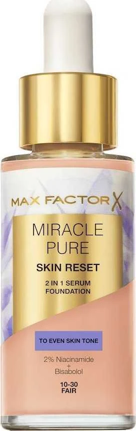 Max Factor Miracle Pure Skin Reset 2in1 serumo makiažo pagrindas