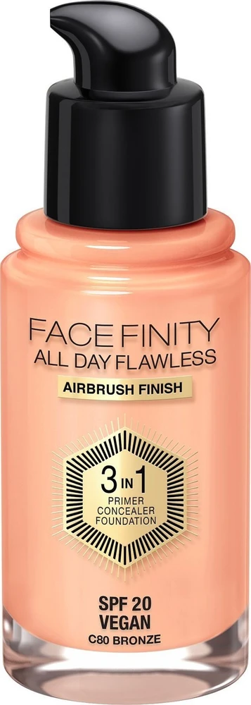 "Max Factor Facefinity 3in1 Primer, maskuoklis ir makiažo pagrindas 80-Bronze" 30ml