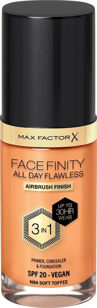 Max Factor Facefinity All Day Flawless makiažo pagrindas moterims 30 ml, spalva: N84 Soft Toffee