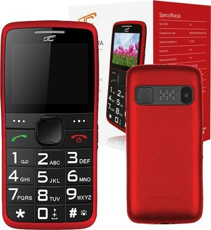 Mobilusis telefonas Maxcom MOB20 raudona-juoda