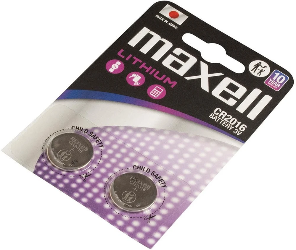MAXELL ličio baterijos LITIO CR2016 2 vnt. 3V